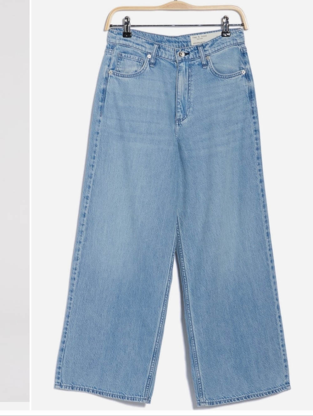 Rag & bone Annie Highwaist Wide-Leg Crop Jeans - Picture 4 of 8